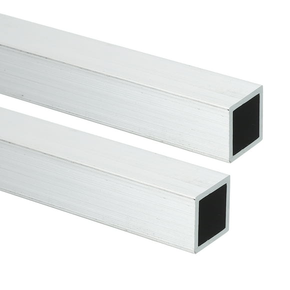 Uxcell Aluminum Square Tubing, Square Tube Seamless Structural Metal Profile Hardware for Construction DIY Home Furniture 0.24" Width x 0.04" Wall Thick