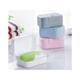 thumbnail image 3 of Juego de 4 jaboneras de plástico con tapas Caja de jabón de 4 colores para baño JAMW Sencillez, 3 of 3