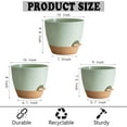 thumbnail image 3 of LIOUCBD 5Pack Self Watering Plant Pots for Lazy People, 7/6.5/6/5.5/5 Inch,White Plastic Self Watering Planter for All Houseplants,Succulent, African Violets,Snake Plants, Flowers and Cactus, 3 of 15