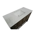 thumbnail image 4 of KBC Lakeshore 48" Wood Bathroom Vanity w/Engineered Carrara Stone in Chocolate, 4 of 6