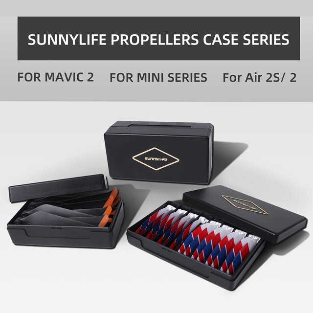 Caja de almacenamiento de hélice de plástico Funda protectora anticaída de hoja (para Mavic 2)