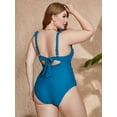 thumbnail image 3 of Women's Plus Size One Piece Swimsuit Floral Print Bathing Suit, 3 of 6