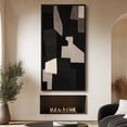 thumbnail image 3 of Large Framed Canvas Art for Living Room Wall Decor, Abstract Geometric Canvas Print for Bedroom Decoration - 60"x30" Black Framed, 3 of 6