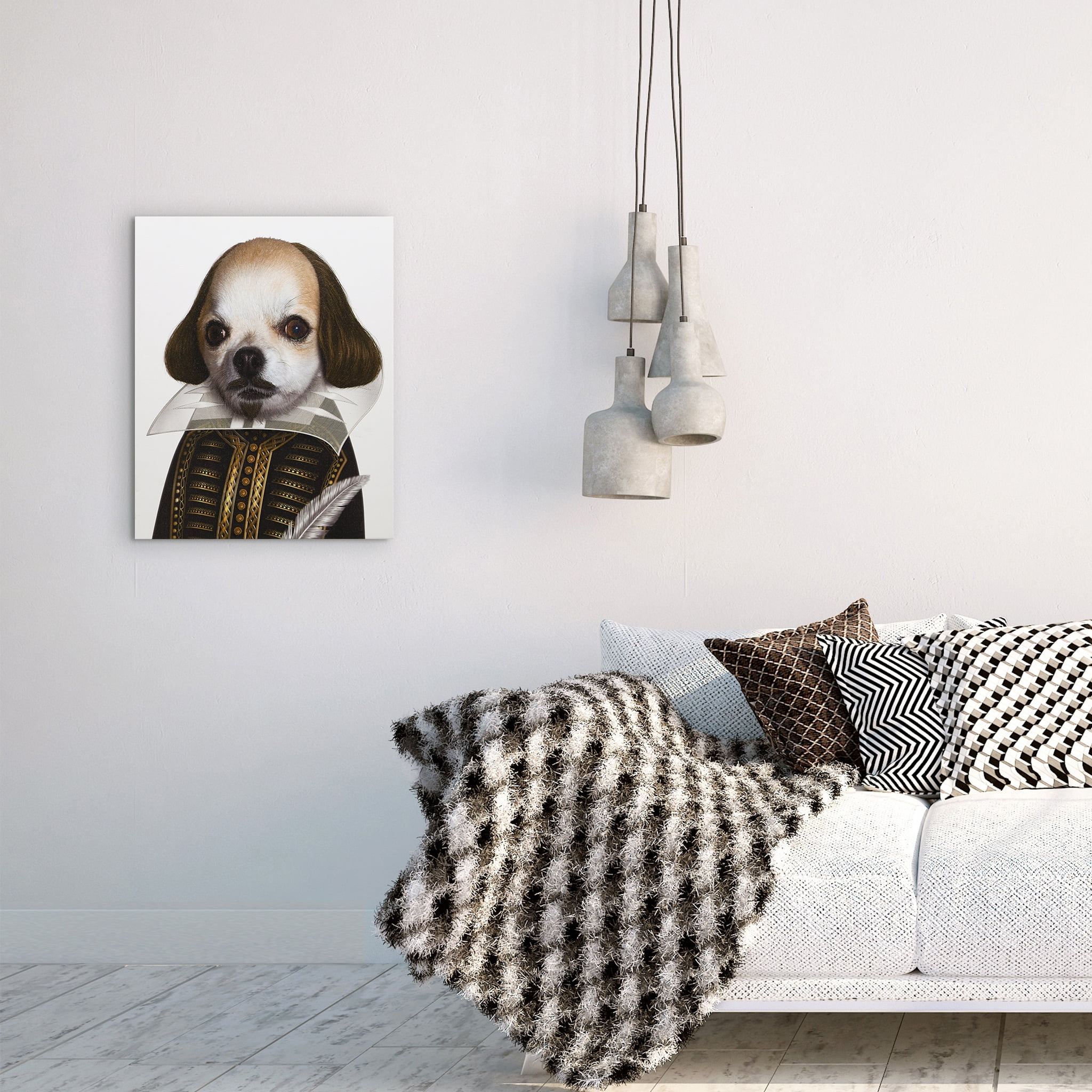 Empire Art Direct Pets Rock Shakespeare Graphic Art on Wrapped Canvas Dog Wall Art