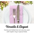 thumbnail image 2 of Colored Napkins - PINK - Decorative Dinner Napkins - Cloth Like and Disposable - Elegant & Durable - Soft & Absorbent - Versatile 16"x16" - Packaged for Easy Storage - Box of 50 - by SimuLinen, 2 of 7