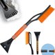 thumbnail image 1 of Car Snow Brush, 2 in 1 Ice Scraper and Snow Brush, Detachable Snow Scraper Snow Broom, Car Telescopic Ice Shovel, for Cars, Trucks, SUVs and RVs (Oran, 1 of 4