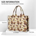 thumbnail image 2 of Large Capacity Tote Bag,Beige Highland Cow Sunflower Pattern Handbag Fashion Luxury Tote Bag,15.7"x13"x 5.1" Inches,Laptop Compatible, 2 of 3