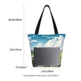 thumbnail image 3 of Fotbe Countryside Farm Cow Bolsa de Playa con Estampado, Bolsa de Hombro, Bolsa de Mano Espaciosa, Bolsa de Viaje Ligera, Bolsa de Compras Versátil, 3 of 6