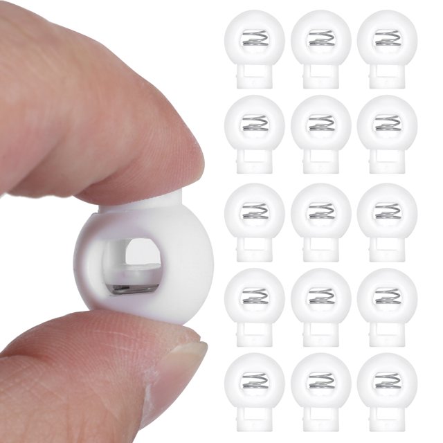 Spring Cord Locks, Sturdy 300Pcs Cord Locks Single Hole Cord Locks, Convenient To Use For Luggage Lanyards