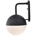 thumbnail image 2 of Nuvo Lighting Atmosphere 10W LED Large Wall Lantern Matte Black with White Opal Glass, 2 of 7