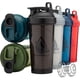 thumbnail image 1 of Hydra Cup ProFlow [paquete de 6] botellas mezcladoras de 28 oz para batidos de proteínas, tazas mezcladoras con batidor de bola, botella mezcladora con asa, Travel To Go, sin BPA (juego multicolor), 1 of 5