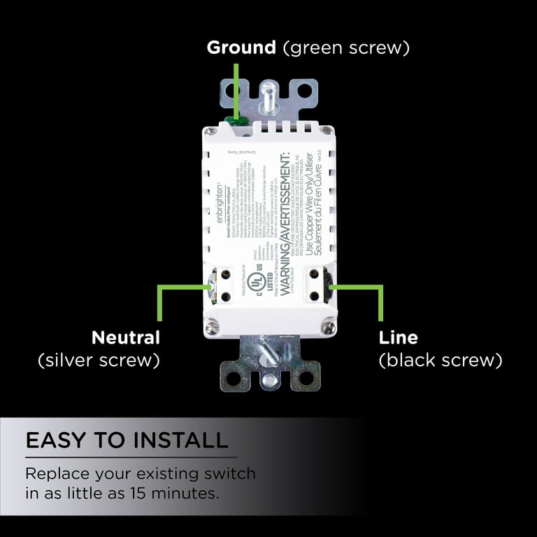 Enbrighten Z-Wave Smart Tamper-Resistant Outlet, Z-Wave Hub