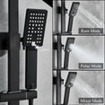 thumbnail image 6 of Zovajonia Shower Fixture Matte Black Exposed Shower Faucet Set Round 8"Rain Hand Shower Tub Mixer Tap, 6 of 10