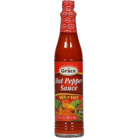 Grace Caribbean Very Hot Pepper Sauce 3oz Pack of 24