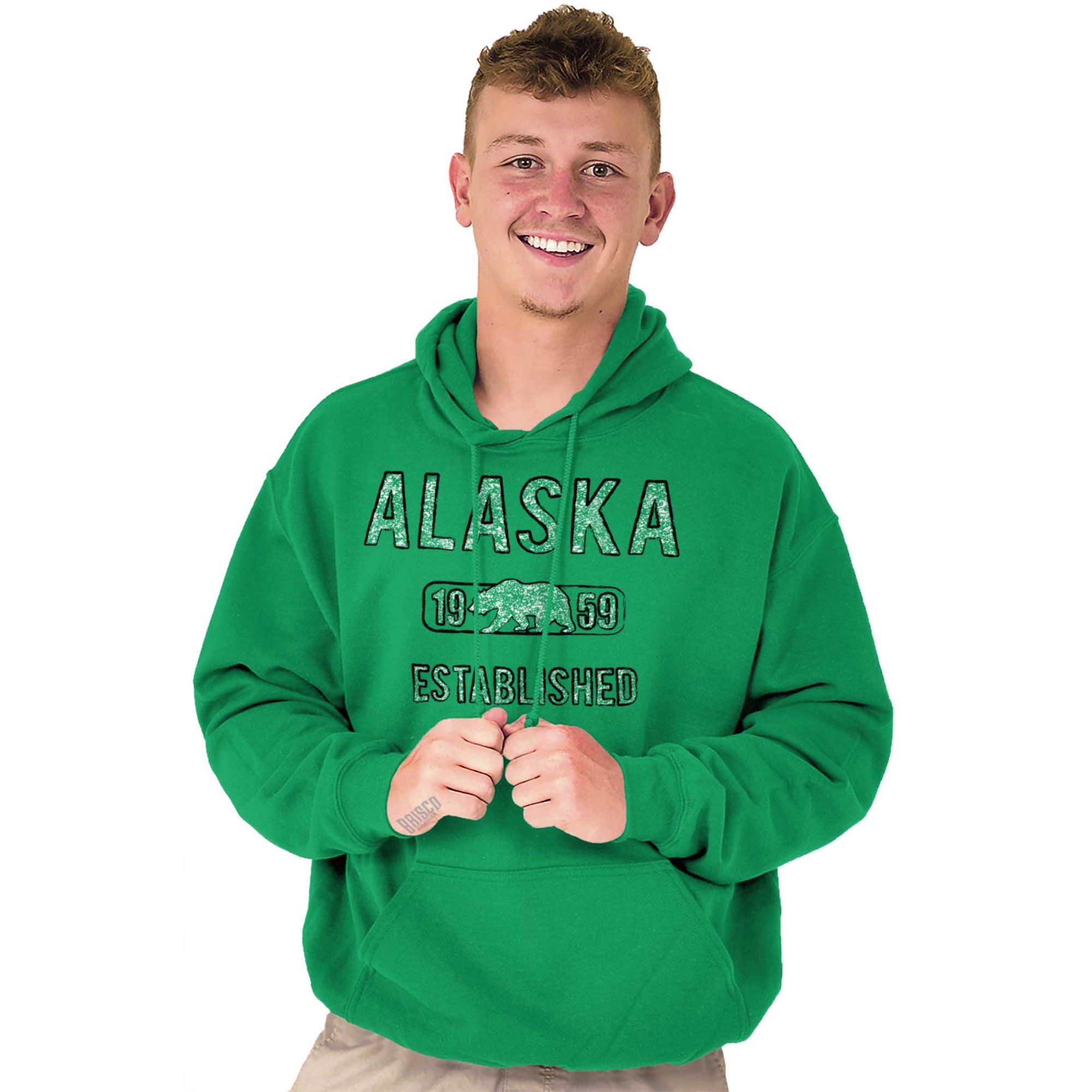 Wildlife Hoodies Sweat Shirts Sweatshirts Alaska Polar Bear Vintage Workout  AK Vacation - Walmart.com