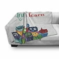 thumbnail image 3 of Cartoon Soft Flannel Fleece Throw Blanket, Kids Nursery Room Design with Toy Like Animals Owls Birds Reading Books Artwork, Cozy Plush for Indoor and Outdoor Use, 50" x 70", Multicolor, by Ambesonne, 3 of 6