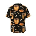 thumbnail image 2 of Sigee Bee and Honey Print Men's Shirts Casual Button Down Short Sleeve Summer Beach Shirt Hawaiian Vacation Shirts Tee Shirt-Medium, 2 of 7