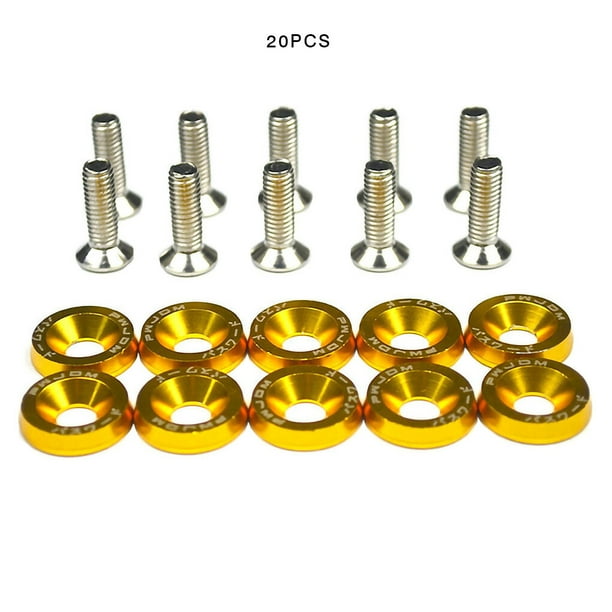 Sidaley Nuevo tornillo de arandela de coche colorido arandela cóncava tornillo motor Kit de vestir Vehículos, repuestos y accesorios Mis No.01