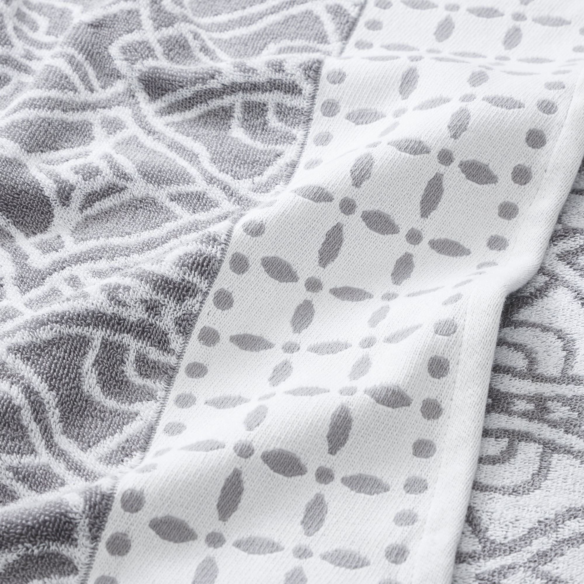 Modern Threads Monroe 6-Piece Cotton Bath Towel Set, Stone