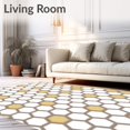 thumbnail image 2 of ODIKA 5x7 Machine Washable Non-Slip Area Rug, Geometric High Traffic Rug, White, 593247, 2 of 7