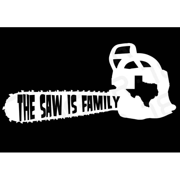 The Saw Is Family Myers Horror Halloween 6 Inch Professional Sticker for Truck, Car, Tumbler, Cup, Laptop, Decor, Locker, Table, Window