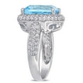 thumbnail image 3 of Everly Women's Topaz and Sapphire Sterling Silver Ring, 3 of 8