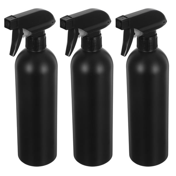 3pcs 500ml Botellas de spray vacías Suministros automotrices portátiles Botellas de hombro redondas creativas Herramientas de lavado recargables (Negro)