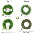 thumbnail image 4 of 20'' Boxwood Wreaths Front Door Artificial Spring Wreath. Wreaths for Front Door Farmhouse Wedding Green Year Round Indoor Outdoor for Summer Wreath St Patricks Day Decorations -(Hello Sign), 4 of 9