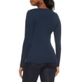 thumbnail image 2 of Women's Basic V Neck Long Sleeve Top, 2 of 2