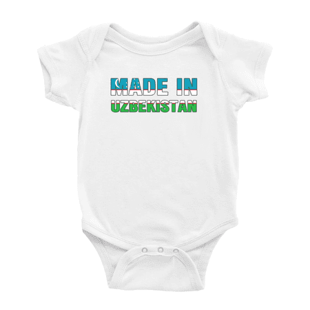 

Made In Uzbekistan Cute Baby Clothing Bodysuits Boy Girl Clothes
