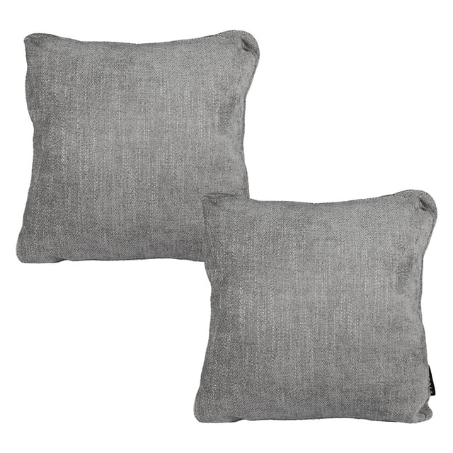Cojin Decorativo Cuadrado Grande Set de 2 Bond Gris Oscuro