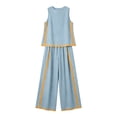 thumbnail image 6 of 2 Piece Lounge Sets for Women Summer Airport Travel Outfit 2026 Casual Matching Spring Clothes Track Sweat Suits Light Blue L, 6 of 9