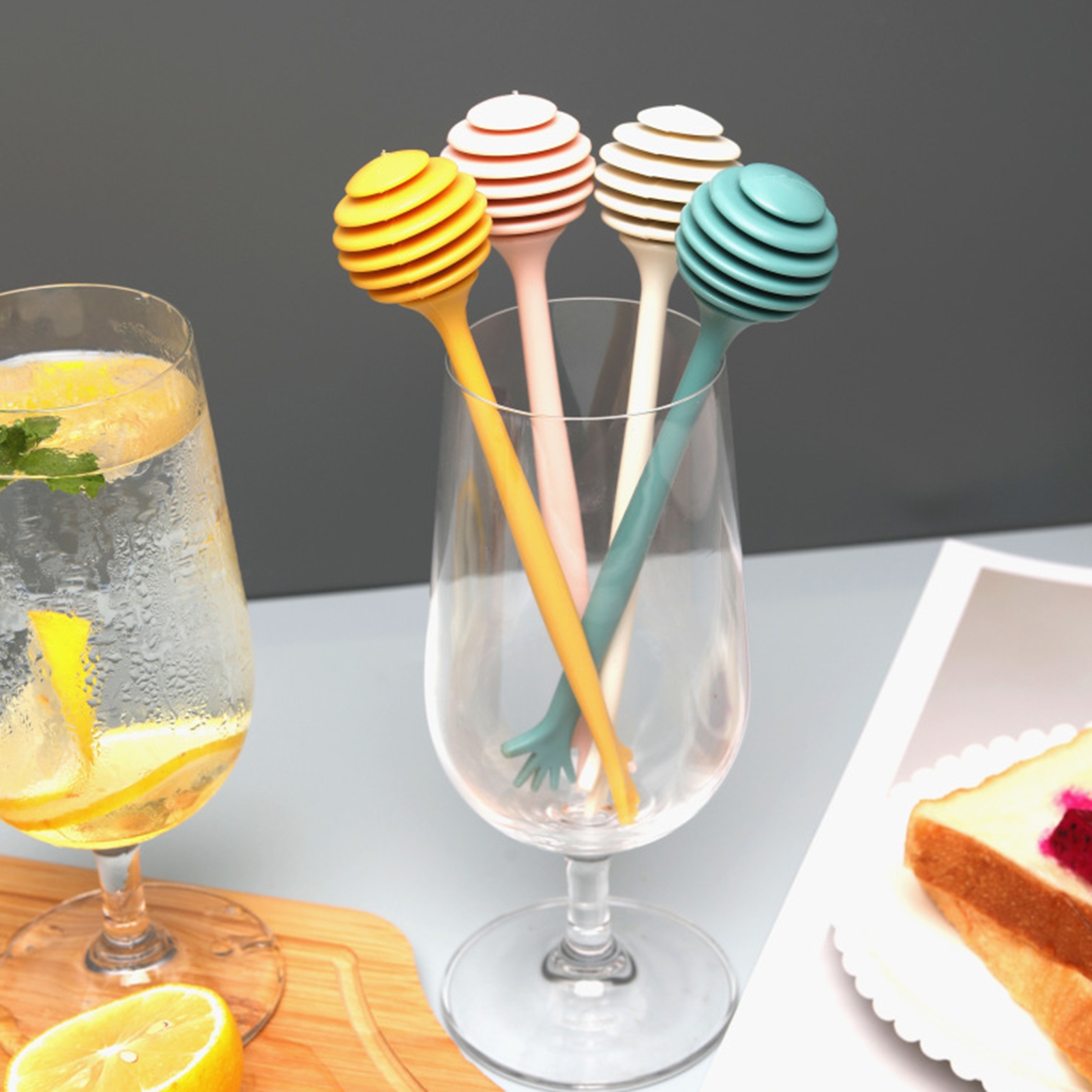 Jiaroswwei Honey Dipper Stick Burrfree Multifunctional Accessory Dispense Drizzle Honey Dipper
