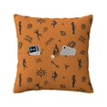 thumbnail image 2 of LNWH Cartoon African Culture Graffiti Throw Pillow Covers, Square Soft Linen Decorative Pillow Cases, 18"x18", 2 of 8