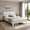 White, variant on BSHTI Full Metal Wood Platform Bed Frame with Headboard, No Box Spring Needed, Under-Bed Storage for Bedroom(White)