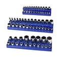 thumbnail image 3 of jinwen 3 Pieces Magnetic Socket Organizers Socket Holders for Workbench Tool Drawer Blue Metric, 3 of 9