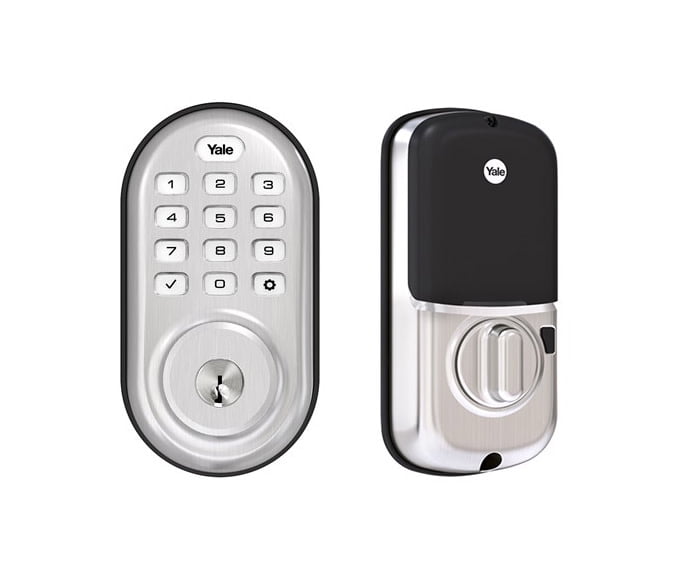 Yale YRD216ZW2619 Assure Lock Push Button Deadbolt with ZWave Satin