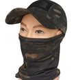 thumbnail image 4 of Pañuelo Deportivo Bufanda de ciclismo al aire libre Bandana Camuflaje Cuello Polaina Cubierta Máscara (Negro), 4 of 6