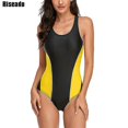 thumbnail image 1 of Traje de baño de entrenamiento de una pieza con espalda cruzada atlética conservadora para mujer, 1 of 5
