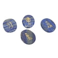 thumbnail image 3 of 4Pcs Reiki Symbols Stones, Smoother Surfaces Engraved Meditation Ornament Gift For Home Decoration, 3 of 8