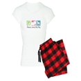 thumbnail image 1 of CafePress - Peace, Love, Min Pins - Women's Light Pajamas, 1 of 1