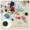 thumbnail image 2 of Uxcell 20 Pcs Wool Felt Balls Beads, 1.2 Inch Felt Pom Poms for Crafts, Handmade Pompoms Bulk Small Bead for Nursery Handicrafts and DIY Art Decoration, Black, 2 of 6