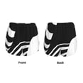 thumbnail image 3 of Gaeub Abstract Monochrome Profile Print Women's Athletic Shorts,High Waisted Running Shorts,Pocket Sporty Short,Gym Elastic Workout Shorts-Large, 3 of 7