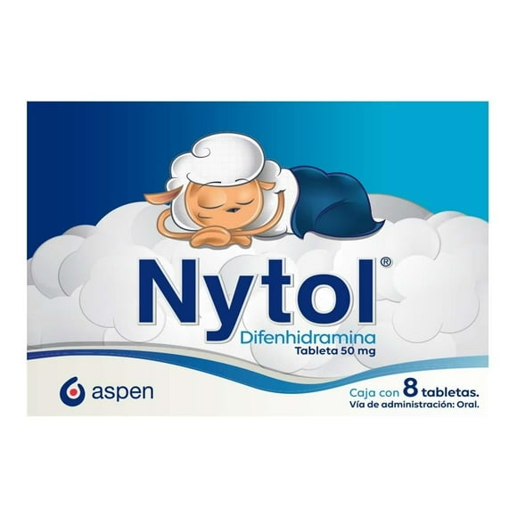 Nytol 50 mg, 8 tabletas