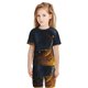 thumbnail image 5 of Balery Glowing Snake Dark Forest Conjunto de Pijama Infantil de Manga Corta con Estampado – Ropa de Dormir de Algodón Suave-4X-Large, 5 of 5