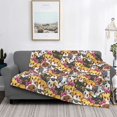 thumbnail image 2 of Cauagu Cute Cat Pattern Fleece Throw Blanket, Horizontal Fleece Bedding Home Decor for Couch & Bed All Season Use-50"x40", 2 of 6