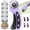 Purple, variant on DIYSELF Rotary Cutter with 5 Extra Blades – Fabric Cutter with Safety Lock and Ergonomic Handle, 45mm Rotary Fabric Cutter for Sewing, Quilting, and Crafts – Pink, Blue, Red or Purple Options