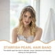 thumbnail image 4 of 1 diadema de aleación con diseño de estrella de mar y perla para mujer, atractiva diadema de boda, 4 of 7
