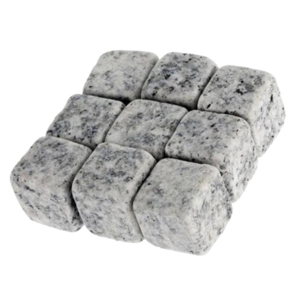 9pcs Piedras De Para Vino, Cubos Reutilizables, Piedras De Whisky, Whisky Stones, Piedras De Enfriamiento Gris claro Soledad Rocas para refrescarse