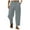 Grey, variant on toraway Summer Cargo Pants for Men Black Men's Vintage Pocket Loose Low Waist Drawstring Linen Pants Casual Pants Jogging L